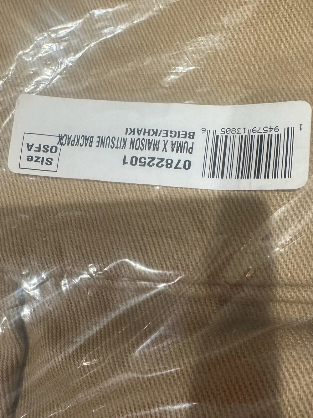 Puma X Maison Kitsune Backpack in Beige
